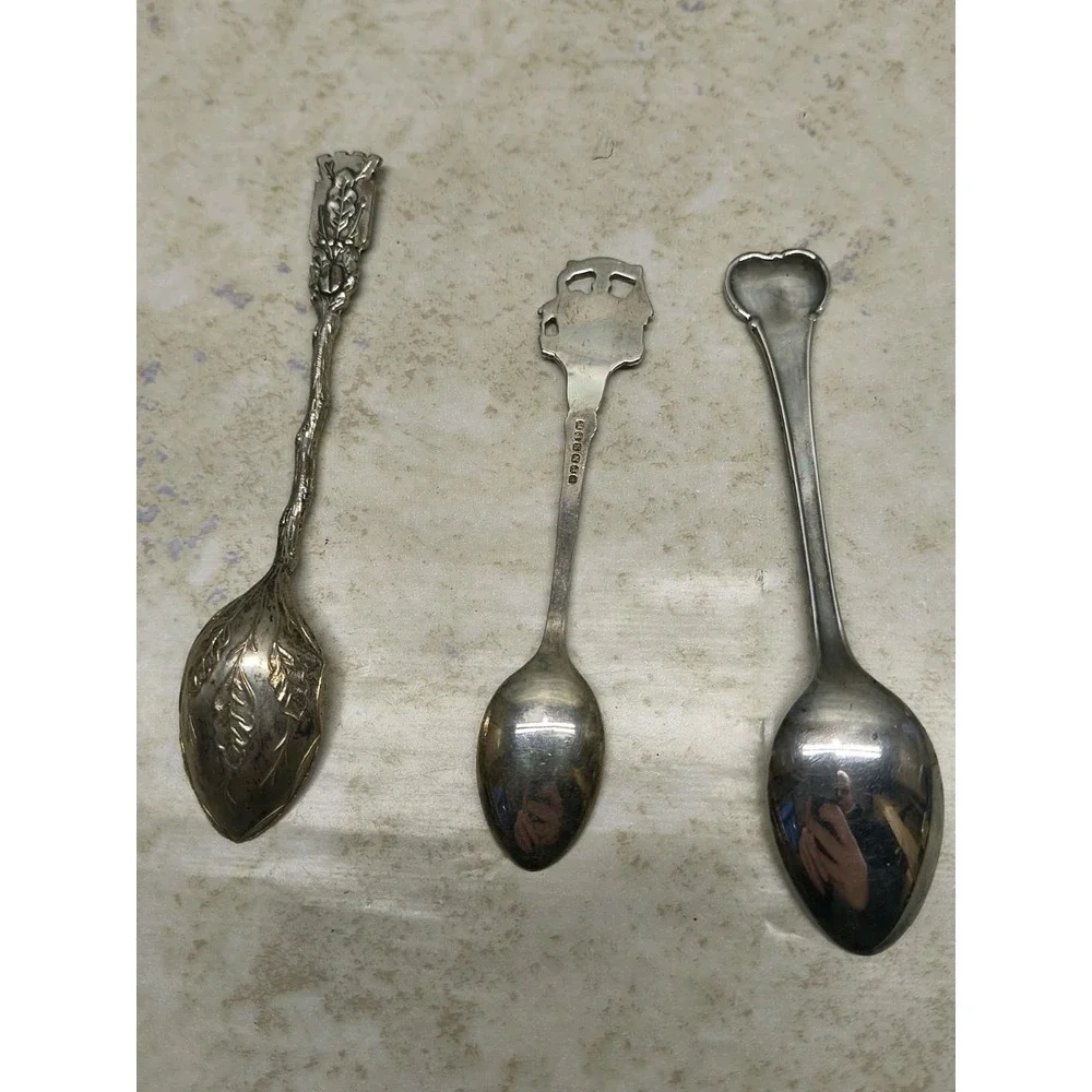Lot Of‎ 3 Vintage Souvenir Spoon Collectible